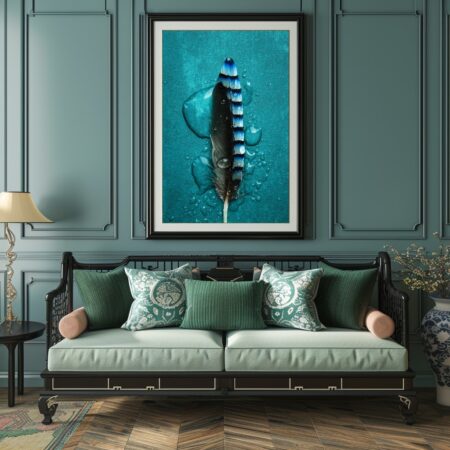 Poster: Blue Jay feather