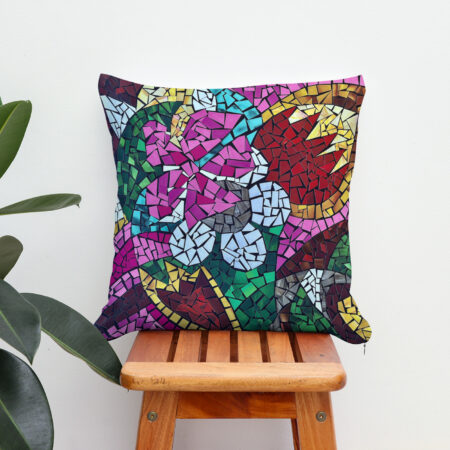Kissen: Blumenmosaik