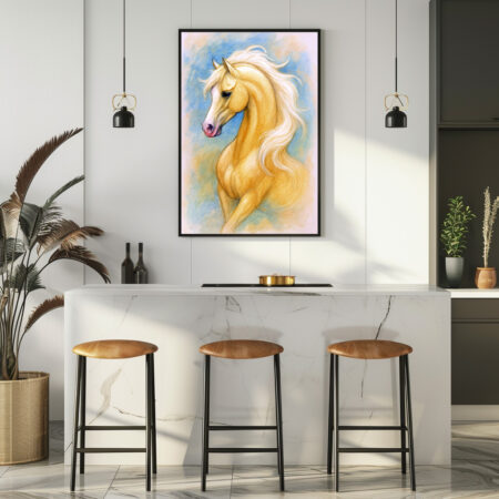 Poster: Elegantes Palomino Pferd