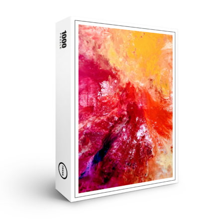 raxxa Premium-Puzzle: Komposition rot orange