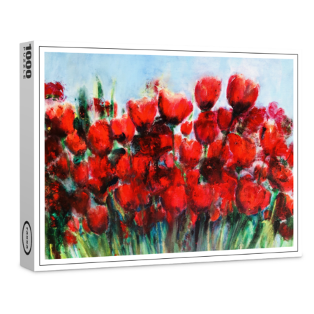 raxxa Premium-Puzzle: Tulpen rojo