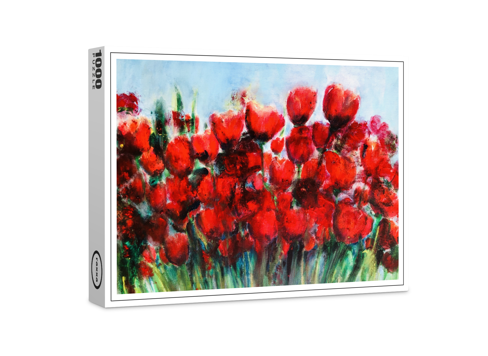 raxxa Premium-Puzzle: Tulpen rojo