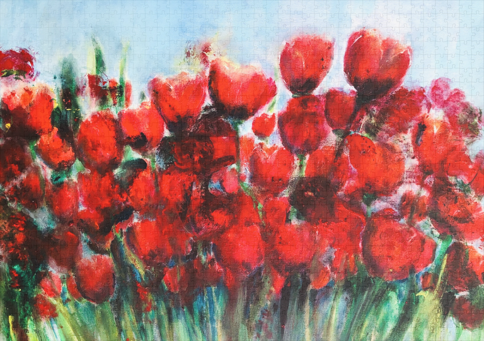 raxxa Premium-Puzzle: Tulpen rojo – Bild 2