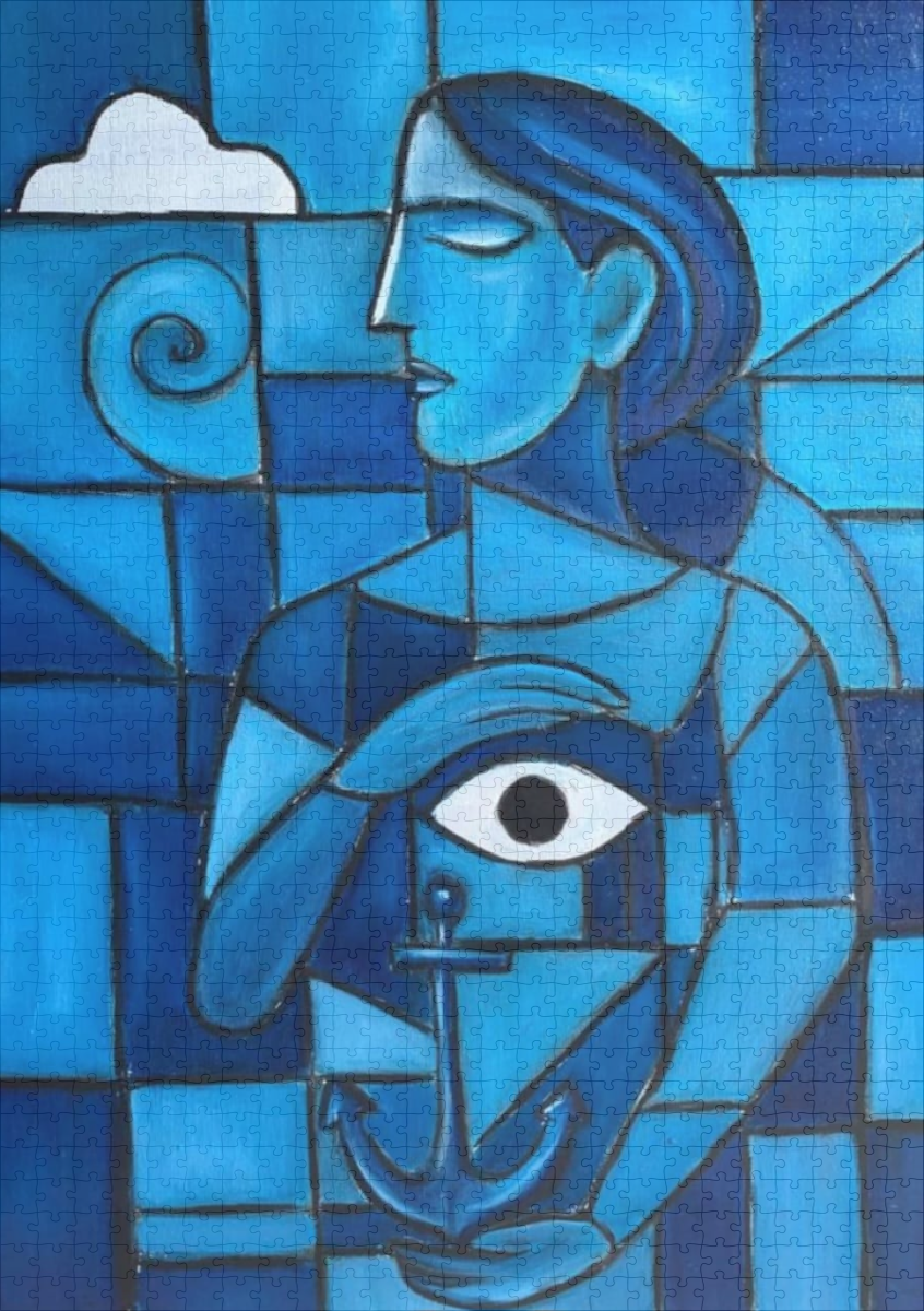 raxxa Premium-Puzzle: Blue Introspection – Bild 2