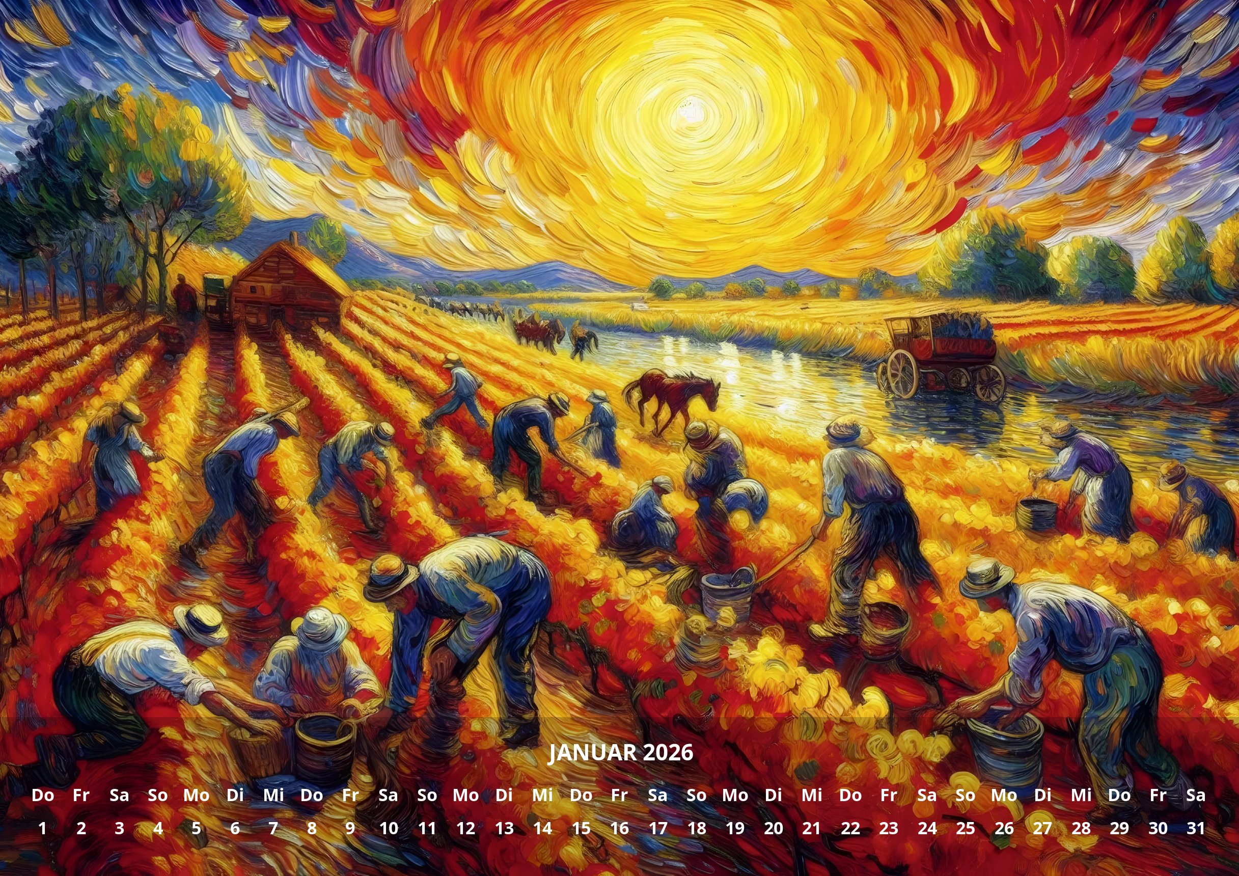 raxxa Premium-Monatskalender Momente in Farbe 2026 – Bild 3