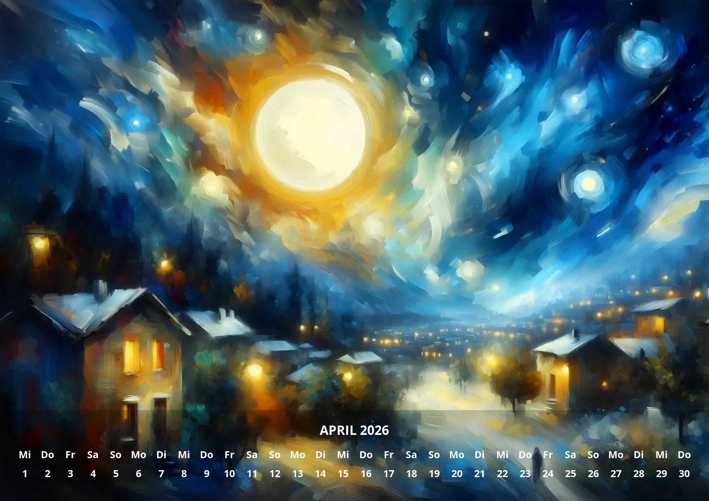 raxxa Premium-Monatskalender Momente in Farbe 2026 – Bild 6