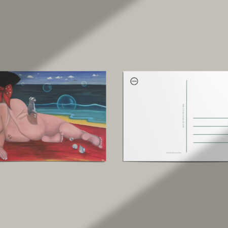 raxxa Postkarte: StrandGedanken a.d.R. WeibsBild