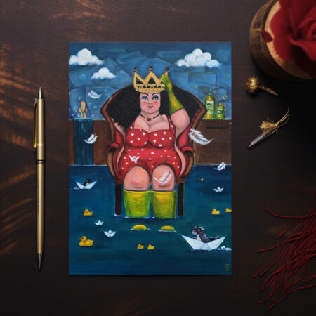 raxxa Postkarte: Royal Verträumt a. d. R. WeibsBild