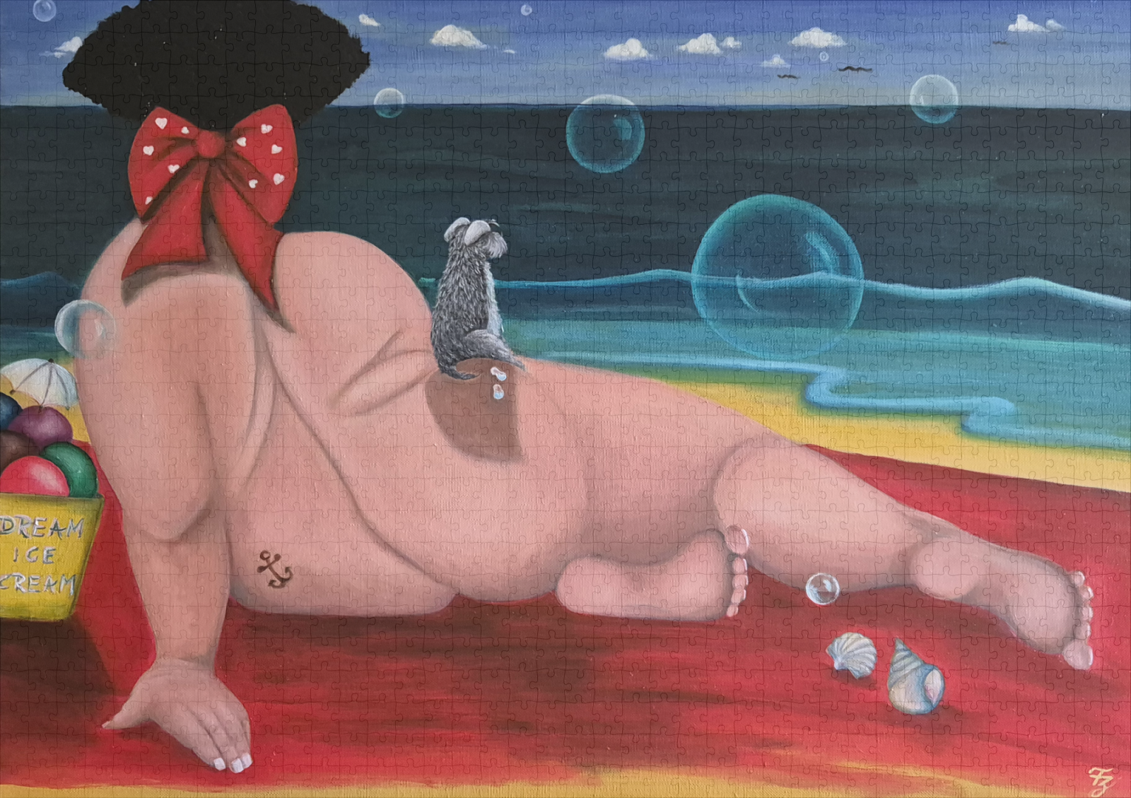 raxxa Premium-Puzzle: StrandGedanken a.d.R. WeibsBild – Bild 2